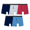 thumbnail image 2 of Men's Fruit of the Loom Essentials 5-Pack True Comfort Boxer Briefs Multicolor, 2 of 3