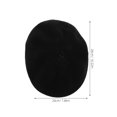 thumbnail image 4 of Boina francesa vintage: gorra negra estilo vendedor de periódicos para mujer. Boina ligera de poliéster para otoño e invierno, ideal para el día a día., 4 of 6