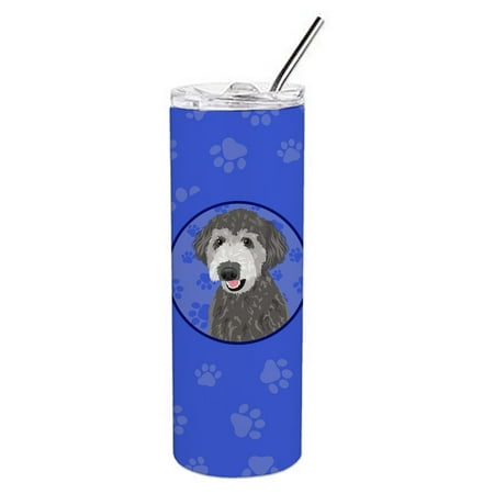 

Caroline s Treasures WDK1072TBL20 Doodle Silver Design2 Stainless Steel 20 oz Skinny Tumbler Blue 20 oz multicolor