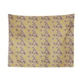 thumbnail image 1 of Paw Print Tapestry, Many Animal Foot Marks Repetition Simplistic Design Pet Lover, Fabric Wall Hanging Decor for Bedroom Living Room Dorm, 2 Sizes, Ceil Blue Khaki and Redbrown, by Ambesonne, 1 of 1