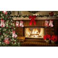 thumbnail image 4 of Calcetín navideño4 piezas Calcetín navideño Calcetín navideño Papá Noel Muñeco de nieve Reno Oso Decoraciones navideñas Calcetín navideño Bolsas de regalo, 4 of 5