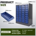 thumbnail image 3 of Zhuotong  Heavy-Duty 40-Drawer Steel Storage Cabinet with Dividers & Labels, 20.2LBS Small Parts Organizer for Screws, Garage, Workshop, Home Use, 3 of 8