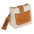 thumbnail image 5 of Wrangler by Montana West Women's Multicolor Vintage Crossbody Handbag, A- Brown, 5 of 6