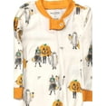 thumbnail image 2 of Burt's Bees Baby Infant Boys Beige Halloween Print Organic Cotton Pajamas 18M, 2 of 2