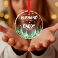 thumbnail image 5 of Personalized Husband Becoming Daddy Ornament 2025, Custom Pregnancy Announcement Ornament Gift for Husband from Wife, Customized First Time Daddy Glass Ornaments with Year, New Dad Keepsake, 5 of 6