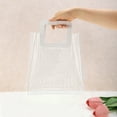 thumbnail image 4 of Unique Bargains 1 Pc Clear Gift Bag Durable Square Reusable Gift Bag White, Transparent 9.84"x5.51"x11.02"(L*W*H), 4 of 5