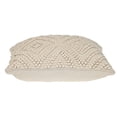 thumbnail image 3 of Parkland Collection Transitional Geometric Off-White 20" x 20" Pillow, 3 of 4