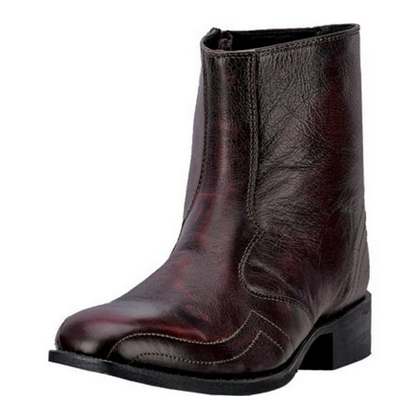 mens boots with zippers on the side