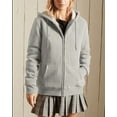 thumbnail image 6 of Women's Casual Full Zip Up Sherpa Lined Hoodie Sweatshirt Jacket Coat, 6 of 6