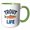 Green/White, variant on 3drose, Trout Life. Funny and Artsy Gift or Charm for a Fisherman, Dad, Bro, 11oz Magic Transforming Mug