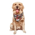 thumbnail image 5 of Naloa Skull and Roses Dog Bandanas 1PC Washable Triangle Dog Scarfs Premium Durable Fabric, for Small Medium Large Dogs and Cats, 5 of 6
