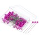 thumbnail image 1 of Uxcell Alfileres de Coser, Alfiler Recto de 1.5 Pulgadas con Cabeza de Perla Plástica, Rojo Rosa, 100 Paquete, 1 of 6