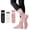 black+white+pink, variant on 3 Pairs Pilates Socks with Grips for Women Yoga & Barre - Non Slip