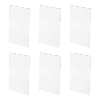  Qilery 4 Pcs 11 x 17 Inch Acrylic Sign Holder, Standing Sign  Holder Table Top Transparent Plastic Document Slant Back Display Stand for  Workers Teachers Office School Menu Desktop : Office Products