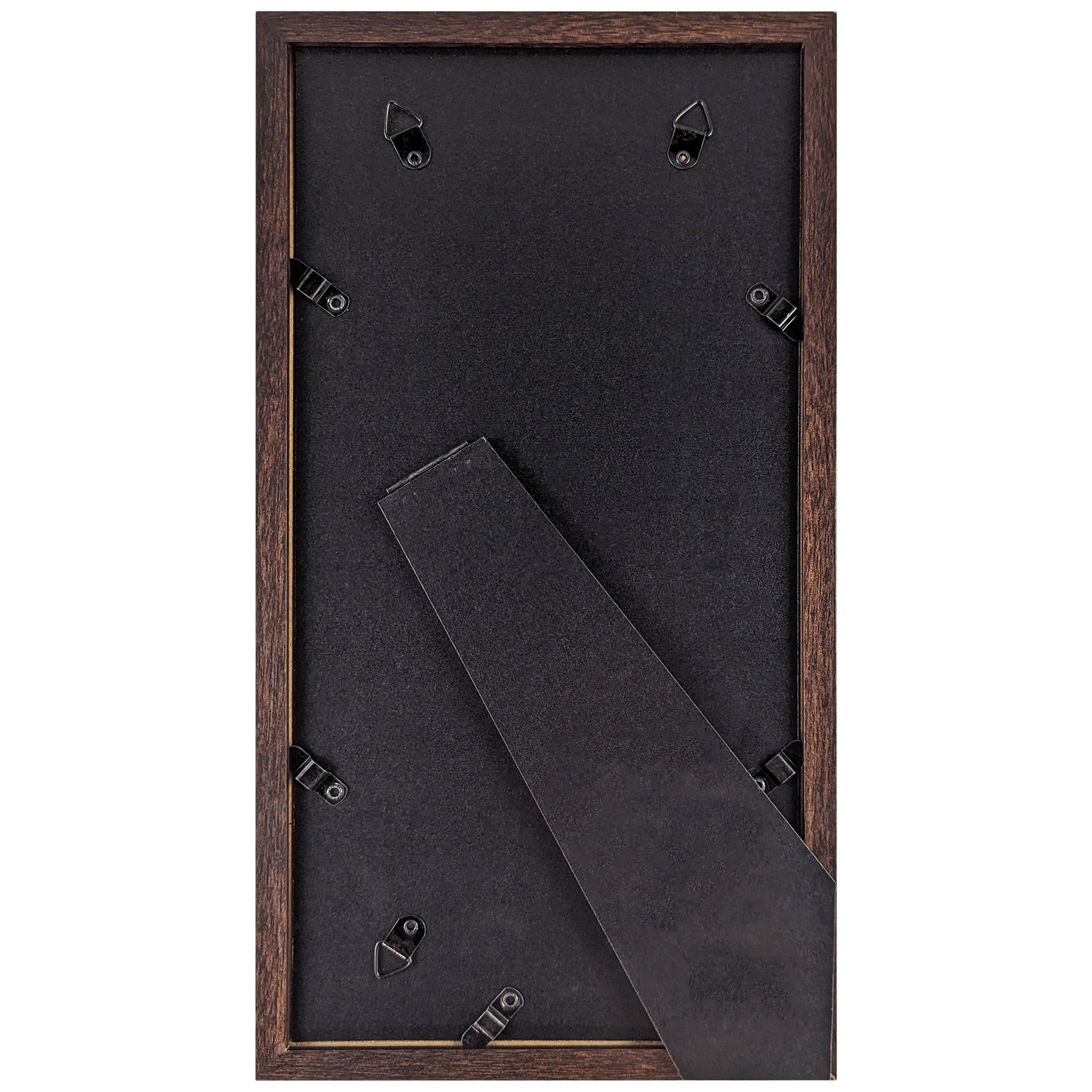 Mainstays 4x6 3-Opening Linear Gallery Collage Picture Frame, Brown