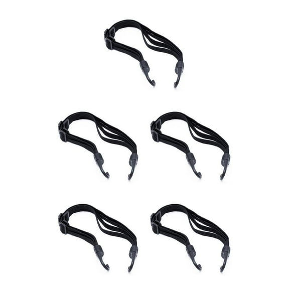 Greeniant casco ajustable cuerda cuerda elástica alta resistencia correa fija casco equipaje cable flexible con ganchos para bicicleta negro / Type2 NO2