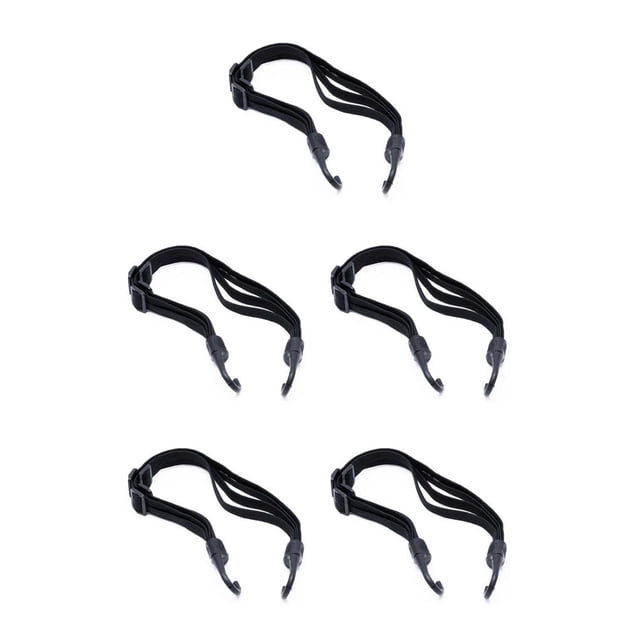Advancent ajustable retráctil casco cadena universal cuerda elástica correa cinturón casco equipaje cordón con ganchos para bicicleta negro / Type2 NO2