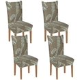 thumbnail image 1 of Printed Dining Chair Slipcovers Washable Softness Elastic Installation Chair Protector Banquet Chair Seat Cover for Hotel and Wedding Ceremony(Colour10,Set of 4), 1 of 7