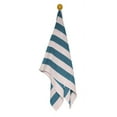 thumbnail image 3 of (6 pack) Mainstays Teal & White Cabana Stripe Beach Towel, 28" x 58", 3 of 5