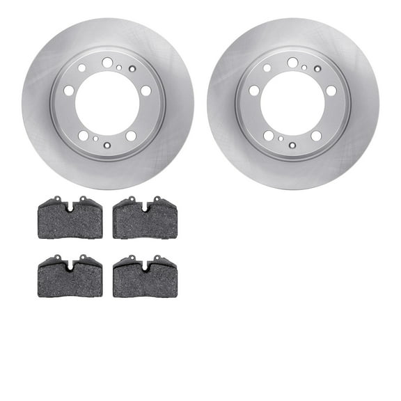 Dynamic Friction Company Rear Brake Rotors with 5000 Advanced Brake Pads 6502-02098