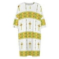 thumbnail image 4 of Ethiopian Habesha Tibeb Telet Sleepshirts For Sleeping Travels Loose Sleepdress Pajama Dress Soft Nightdress Sleepwear, 4 of 7