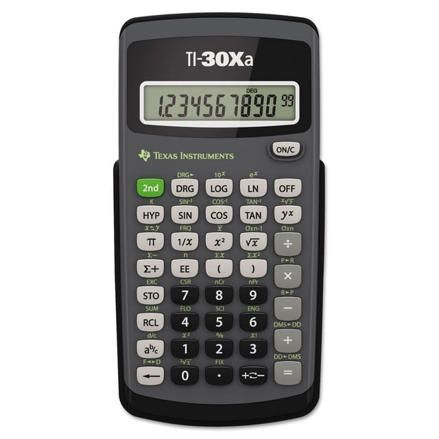 Calculadora científica Texas Instruments Ti-30Xa con pantalla LCD de 10 dígitos