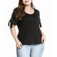 thumbnail image 2 of Camiseta de para Mujeres con Talla Grande - Clásico de con Agujero Puño, 5 Tamaños 4XL, 2 of 9