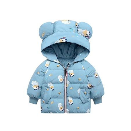 

Vikakiooze Toddler Girls Winter Cartoon Windproof Coat Hooded Warm Outwear Jacket