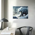 thumbnail image 4 of Nawypu  Polar Bear Winter Canvas Wall Art Print Canvas Wall Art Print Designs | Modern Artwork for Living Room Decor Gift (Polar Bear Winter,), 4 of 6