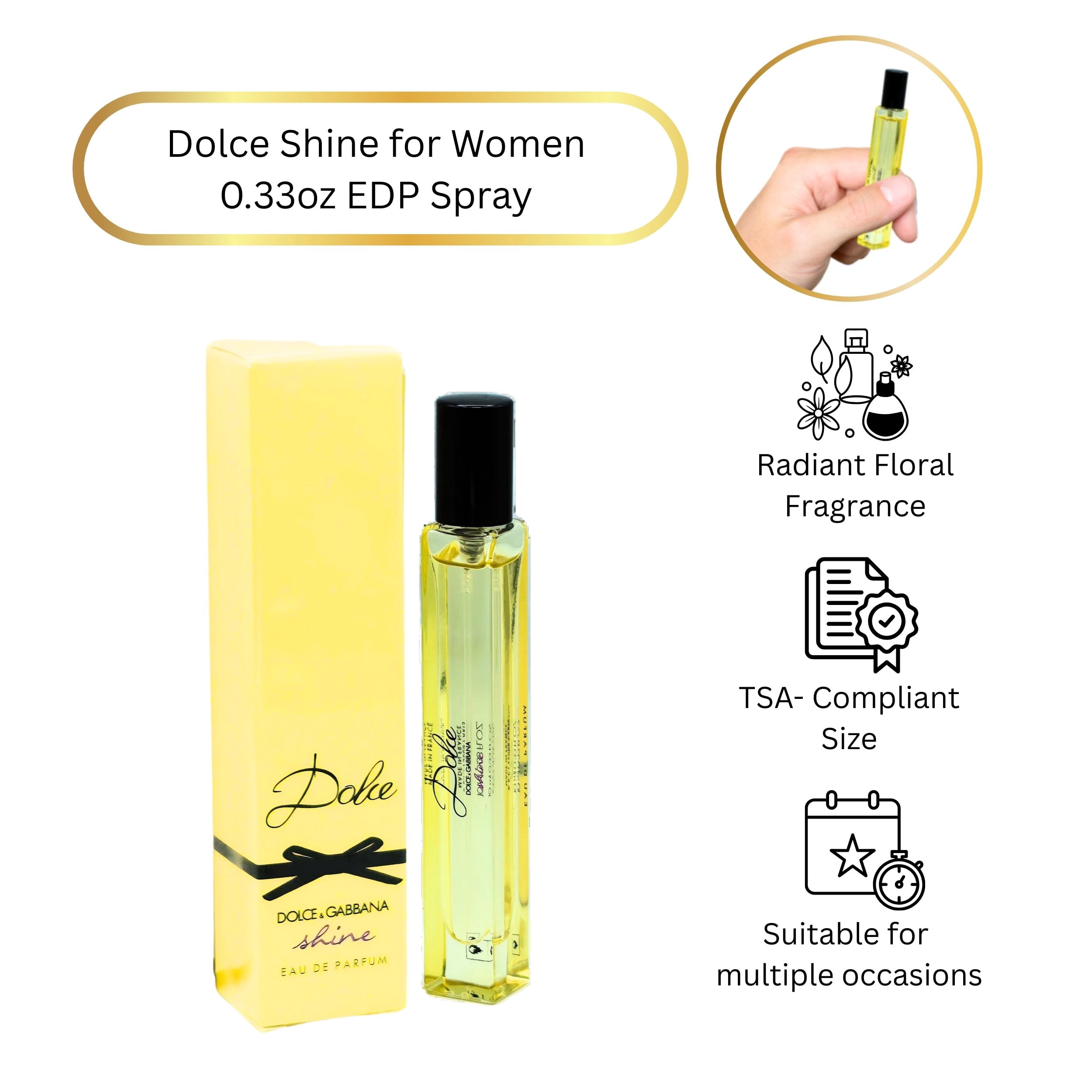 Dolce & Gabbana Dolce Shine Women's Eau De Parfum Travel Spray