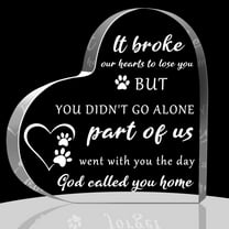 Pet Memorial Gift Gifts for Pet Bereavement Sympathy Gift for Loss of Dog Pet Heart Acrylic Sign for Table Desk Decor Memorial Keepsake Dog Remembrance Gifts for Loss of Dog