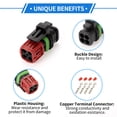 thumbnail image 3 of Conector de terminal de cable hembra de 4 pines para inyector de combustible MAP para camiones/excavadoras VOLVO 1 juego, 3 of 6