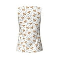 thumbnail image 5 of Xecao Labrador Retriever Dog print women's scoop neck, loose-fit workout tank tops for the gym., 5 of 9