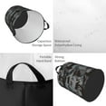 thumbnail image 3 of Laundry Basket, Black camouflage hammerhead shark Laundry Hamper Waterproof Laundry Bag Clothes Hamper Laundry Bin with Handles for Bedroom, Living Room, Kids Room, 3 of 6