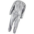 thumbnail image 1 of Fitness Sauna Suit Exercise Gym Home Workout Cardio Sweat Suit Hoodie Pieces Running Pants Yellow XXL, 1 of 9