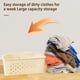 thumbnail image 4 of Organizadores de armario y almacenamiento, cesto plegable para ropa sucia, cesta de almacenamiento de baño de gran capacidad para el hogar, cesta de almacenamiento multicapa con asa., 4 of 7