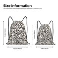 thumbnail image 2 of Fotbe Heart Leopard Bolsa Mochila con Cordón Estampada, Bolsa de Gimnasio Deportiva, Bolsa Cinch, Bolsa con Cordón para Hombres y Mujeres-Small, 2 of 6