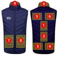 thumbnail image 2 of Gamivast Men's Heated Vest with Pockets Womens Sleeveless Zip Up Heated Jackets with Multiple Heating Zones and 3-levels 2 Control Washable Coats Casual USB Charging Thermal Outerwear, 2 of 4
