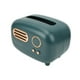 thumbnail image 4 of Caja de pañuelos de Radio estilo nórdico, Retro verde, forma de Radio, soporte para caja de almacenamiento, mesita para café de sala de estar, decoración del hogar, 4 of 8