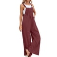 thumbnail image 2 of Red Womens Sweatpants Popular Women's Pants Solid Color Women's Casual Pants Overalls Casual Pants Women, 2 of 5