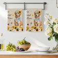 thumbnail image 3 of Sunflowers Dog Kitchen Towels Set of 1, Spring Watercolor Floral Stars on Linen Absorbent Dish Towels for Kitchen, Microfiber Hand Towel, Quick Drying Tea Towel for Cleaning Decorative Dishcloths, 3 of 7