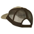 thumbnail image 3 of Italy Flag Embroidered Patched Big Size Washed Mesh Cap - Khaki Brown XL-3XL, 3 of 5