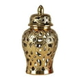 thumbnail image 2 of Tarro de para jengibre, tarro de hueco, artesanía, regalo de inauguración de la casa, tarro decorativo, arreglo floral para balcón y Oro, 2 of 8