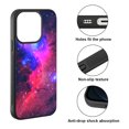 thumbnail image 2 of FINCIBO Soft Rubber Protector Cover Case for Apple iPhone 14 Pro 6.1" 2022, Hot Pink Sky Galaxy Nebula, 2 of 5