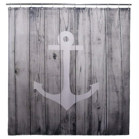 Goodbath 36x72 Nautical Fabric Shower Stall Curtain Mildew