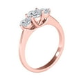 thumbnail image 4 of Aonejewelry 1/2 Carat Three Stone Diamond Engagement Ring Crafted In 14k Solid Rose Gold, 4 of 4