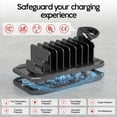 thumbnail image 4 of Estación de carga USB-C de Unitek, 60 W, 6 puertos, base de carga rápida, 4 of 7