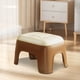 thumbnail image 5 of Muebles para el hogar, oficina, hogar, taburete pequeño de plástico, taburete para sala de estar, taburete de baño, taburete pequeño grueso, taburetes pequeños apilables, taburetes cuadrados de cuero, 5 of 6