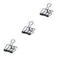 thumbnail image 3 of stanreset 1/2/3 20 Pieces Metal Paper Clip Anti-rust Unfading Solid Color Replacement Home Office File Examination Papers Clips Black 25mm 3PCS, 3 of 6