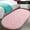 Pink, variant on Tripumer Oval Throw Rugs 2.6 x 5.3 feet Carpet Fluffy Bedroom Rug Bedside Carpet Shaggy Area Rug for Bedroom Bedside Living Room Home Decor Pink